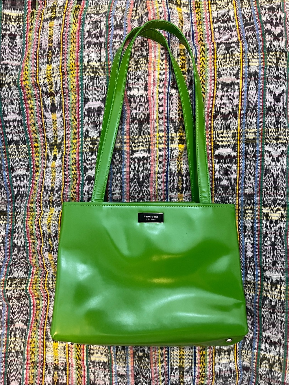 kate spade Bright Green Patent Shoulder Bag